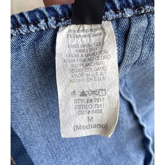 Y2K Denim Tube Dress M Pleated Skirt Lace-Up Front Drop Waist Skater 2000s USA - Picture 14 of 16